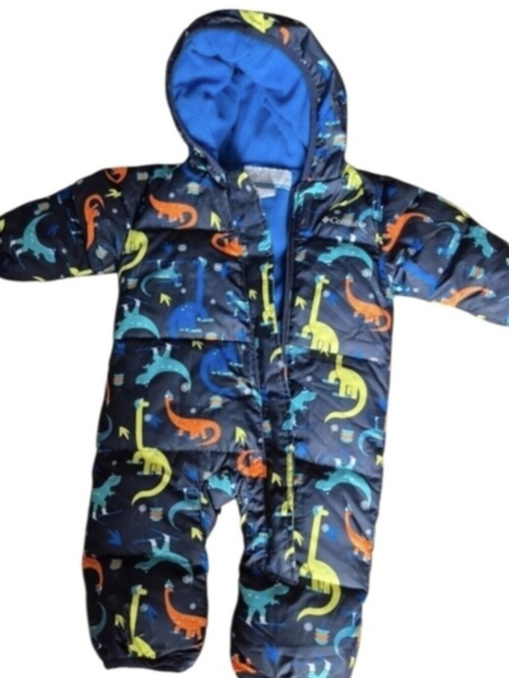 Columbia 3 To 6 Months Dinpsaur Design Baby Bunting With Down Insulation